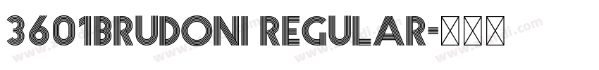 3601Brudoni Regular字体转换